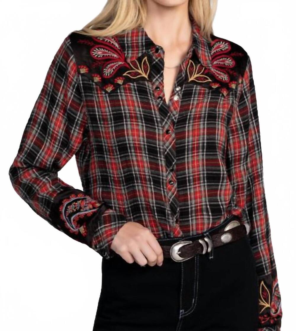 NEW JOHNNY WAS western shirt in ida paisley/black